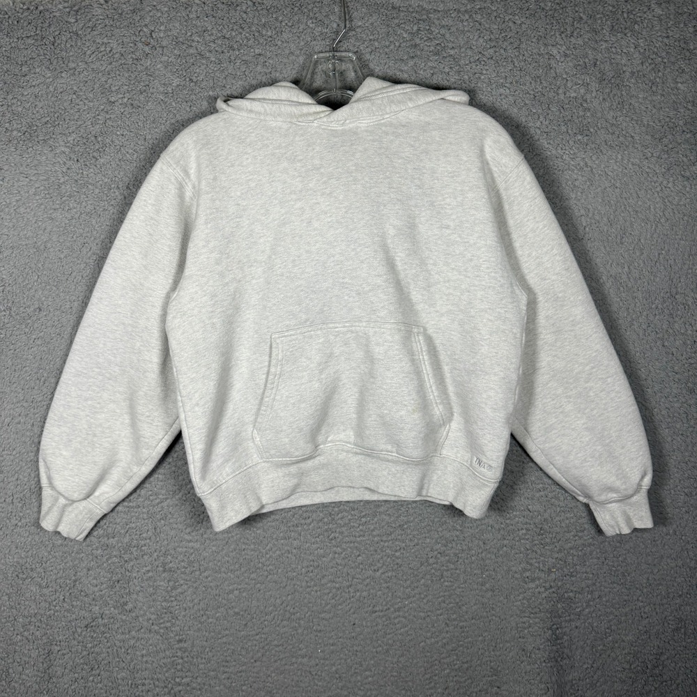 TNA Aritzia Sweatfleece Cozy Fleece Hoodie Heather Grey Perfect Fit 90864 Small